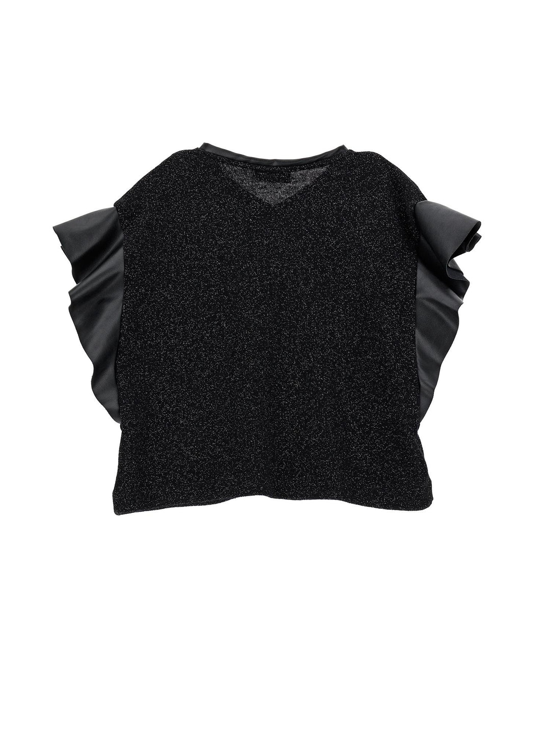 Camicia nero e argento bambina