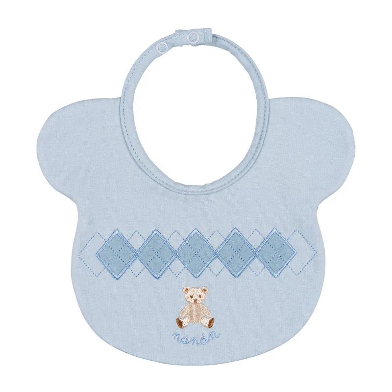 bavetta celeste neonato I25111 AZZURRO Nanan 