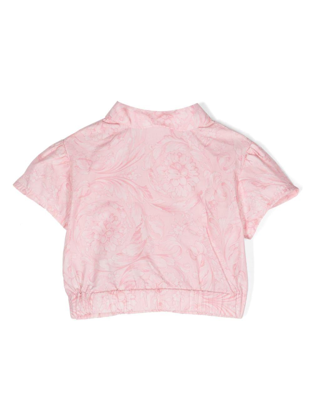 Camicia rosa neonata