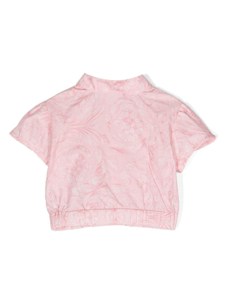 Camicia rosa neonata