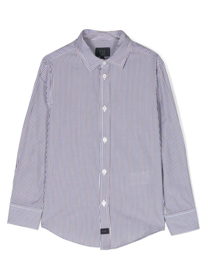 Camicia bianca/azzurra bambino