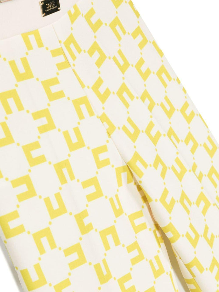 Pantaloni bianco/gialli bambina