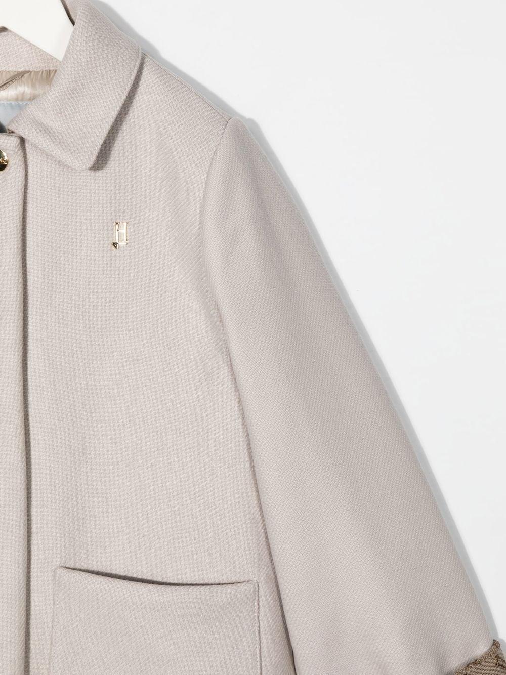 Cappotto beige bambina