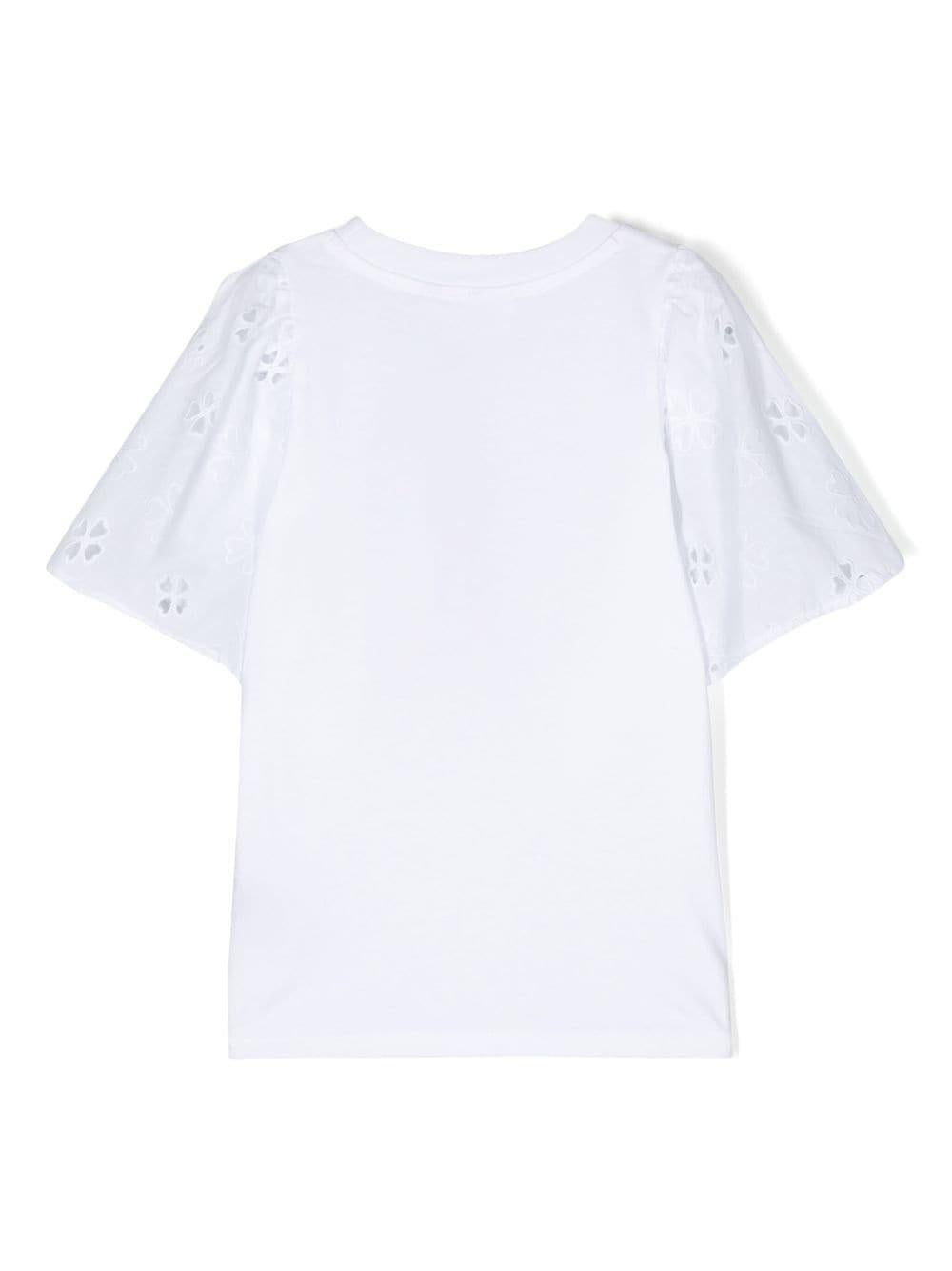 T-shirt bianca bambina
