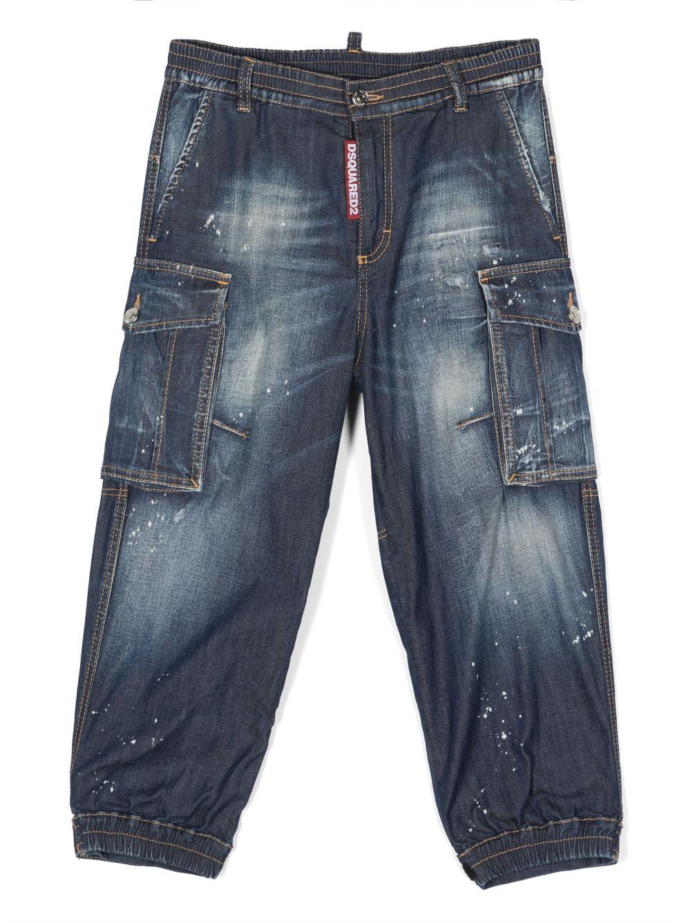 Jeans denim bambino,con sei tasche