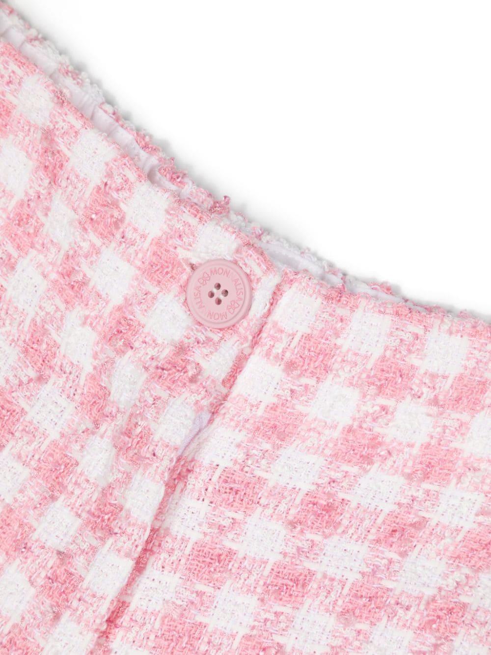 Shorts bianco/rosa bambina