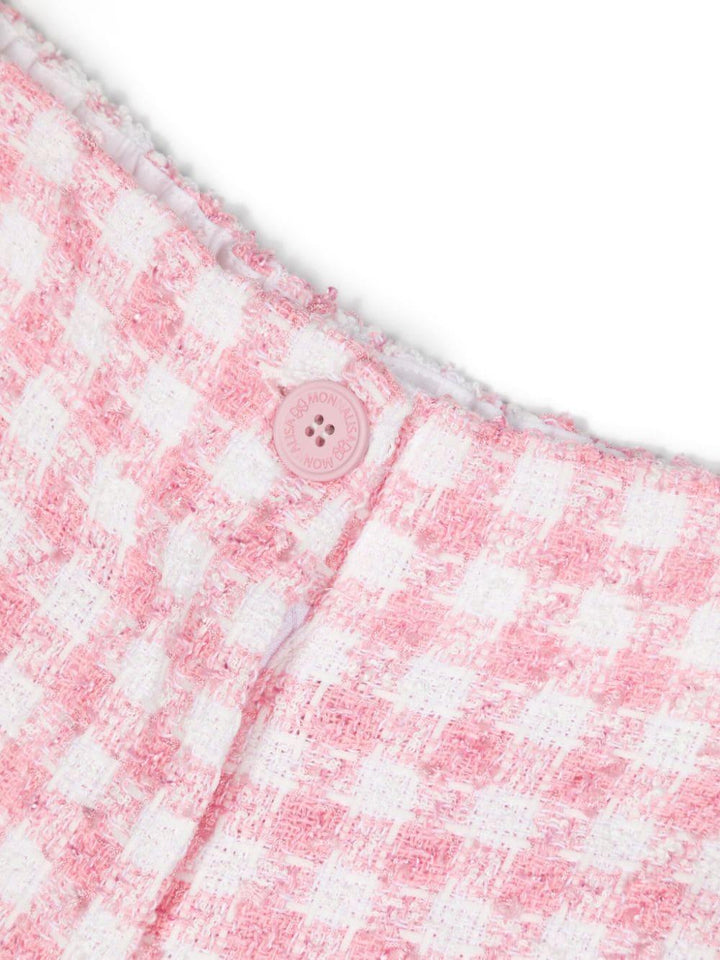 Shorts bianco/rosa bambina