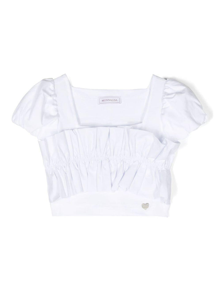 Blusa bambina bianca