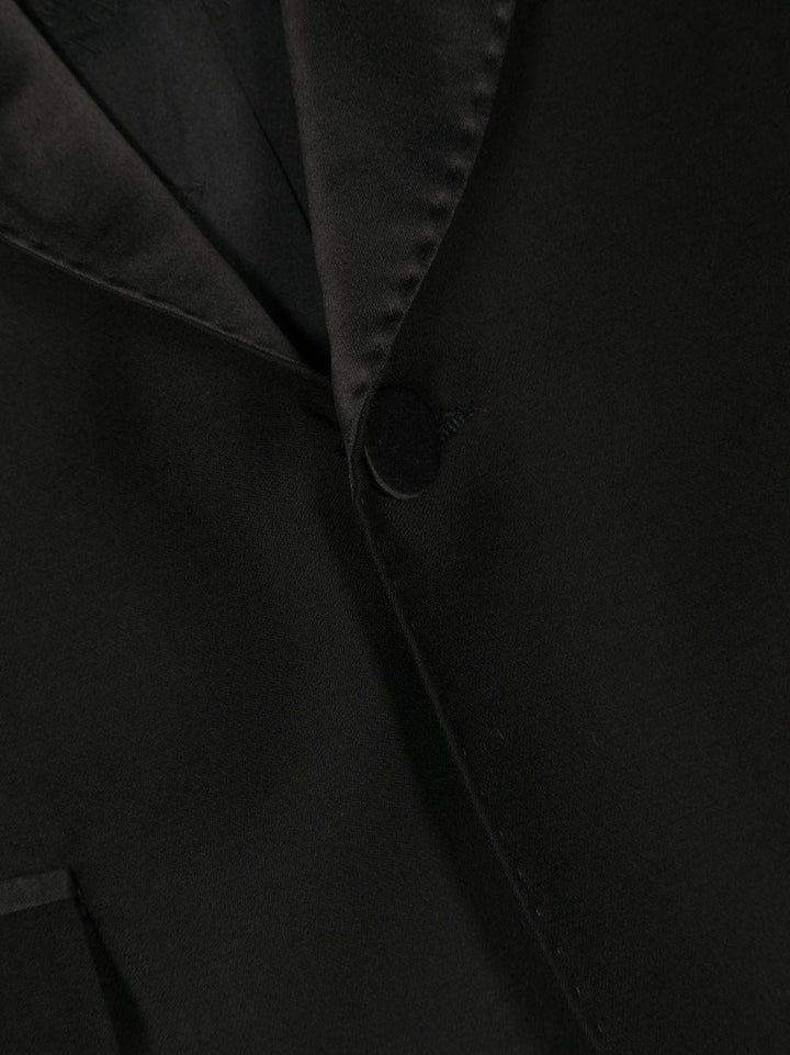 Blazer monopetto classico nero bambina 25B1052354 0050 Monnalisa kids 