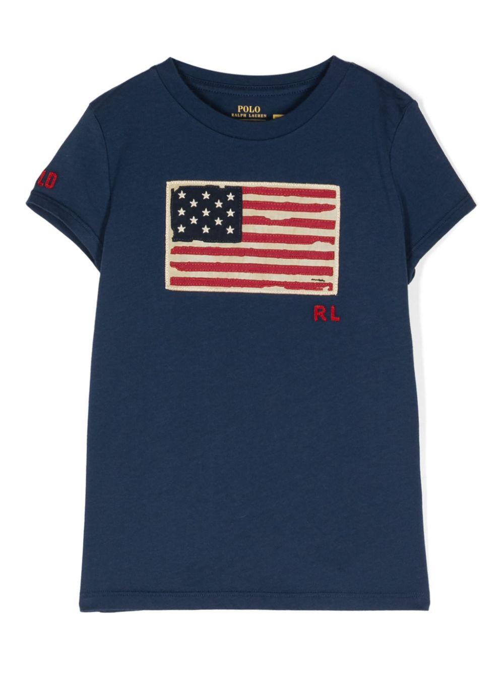 T-shirt blu navy bambina