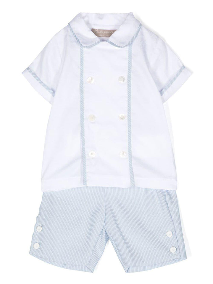 Set bianco/blu neonato