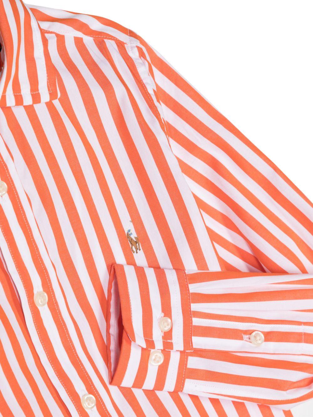 Camicia bambino arancione/bianco 322926259 001 RALPH LAUREN KIDS 