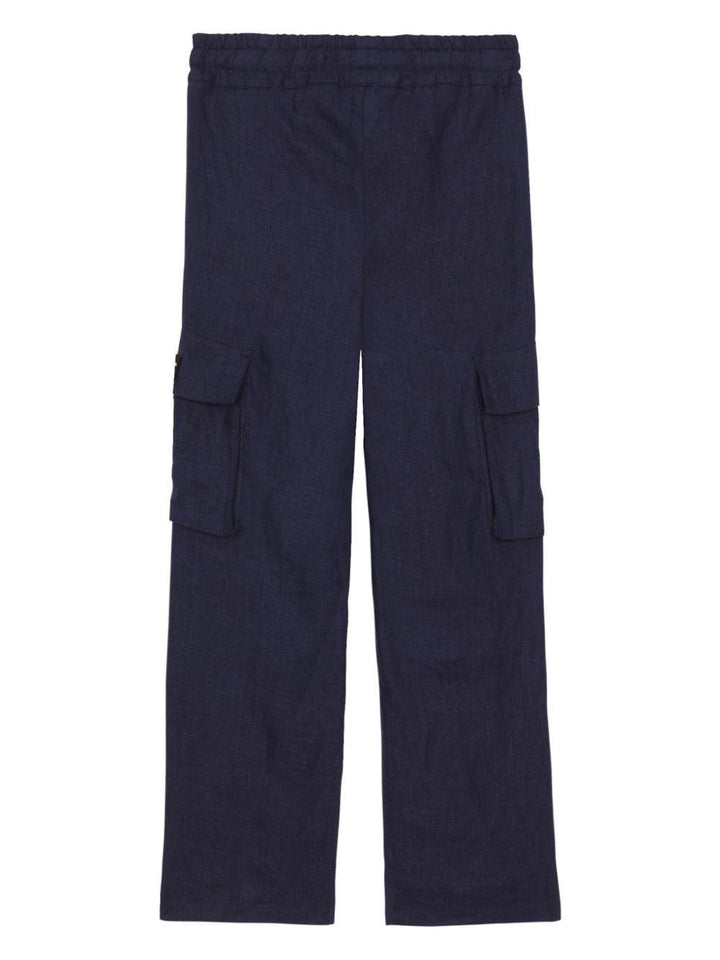 pantaloni cargo blu bambino