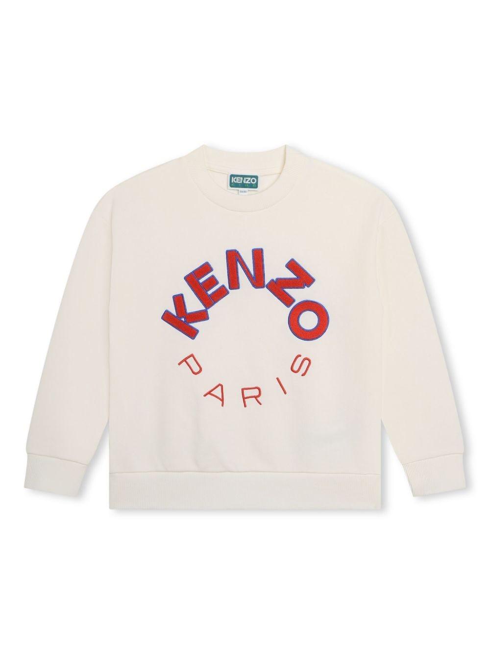 felpa bianco bambino K60333 121 KENZO KIDS 