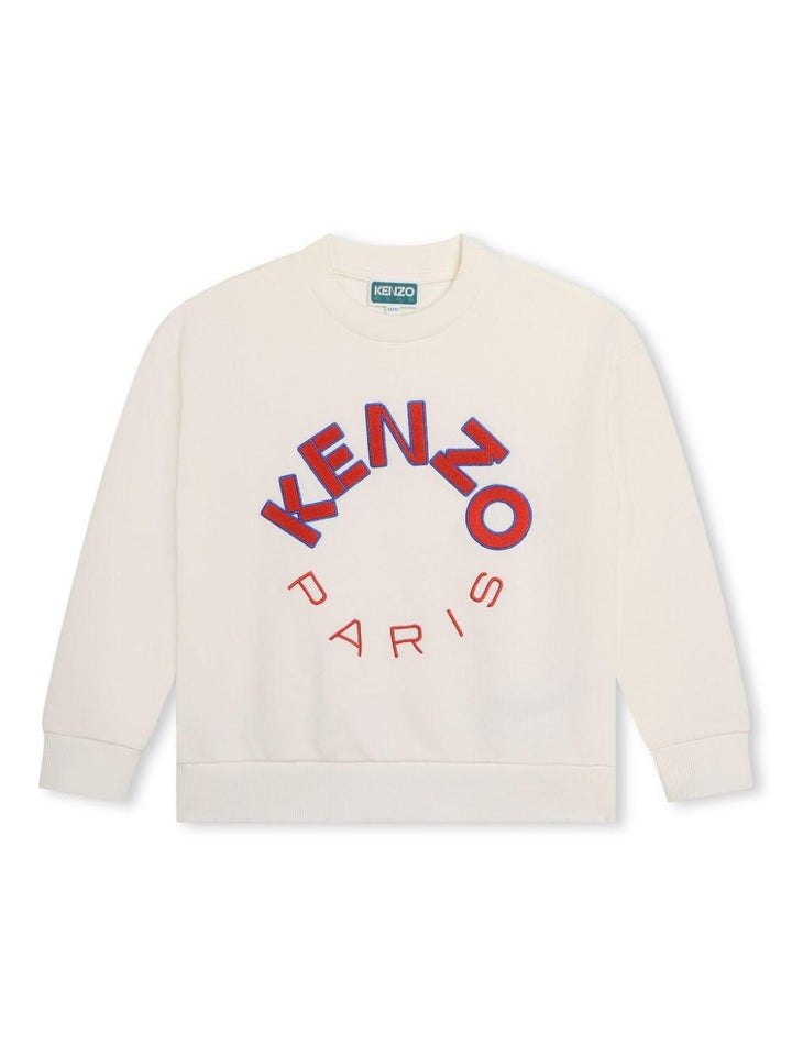 felpa bianco bambino K60333 121 KENZO KIDS 