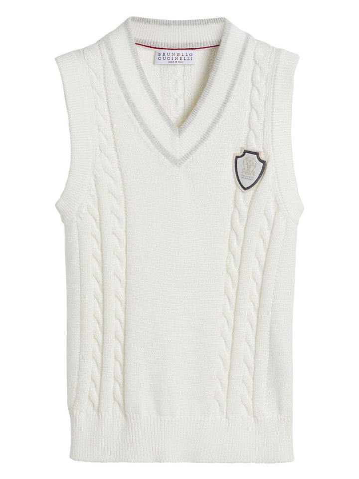 gilet bianco bambino