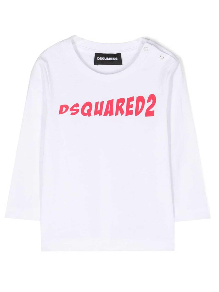 T-shirt bianca unisex con stampa