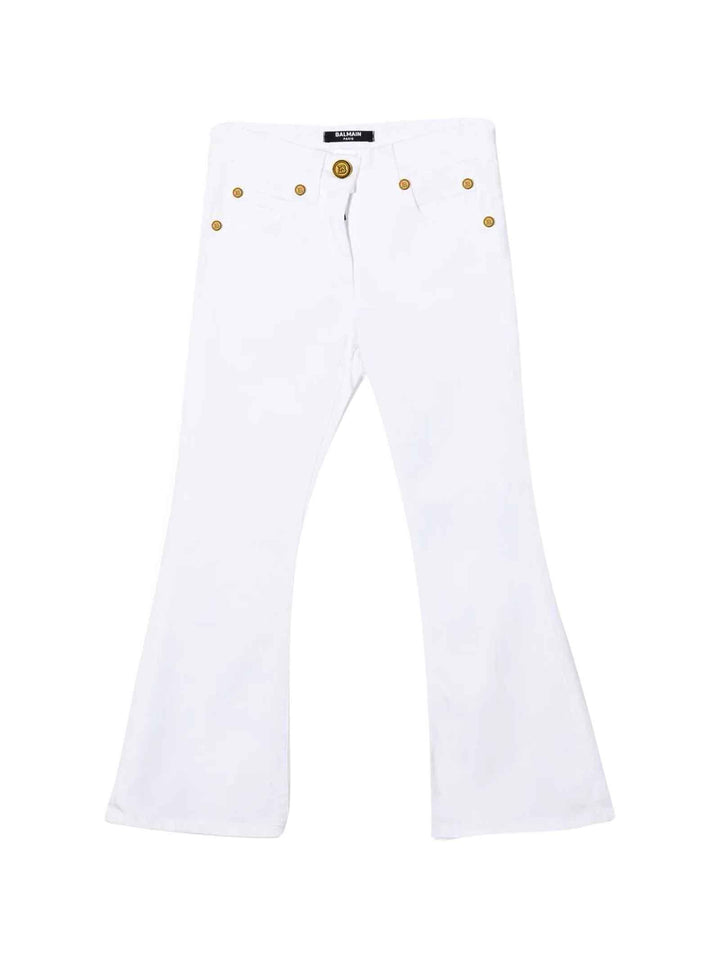 Pantaloni bianchi bambina