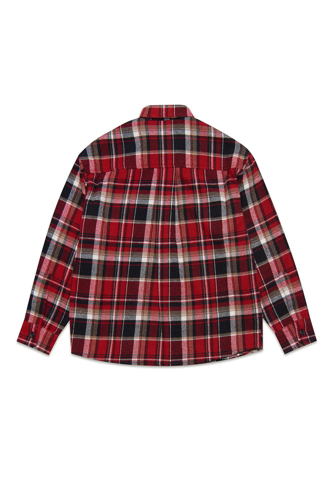 Camicia rossa bambino,con due tasche e logo frontale