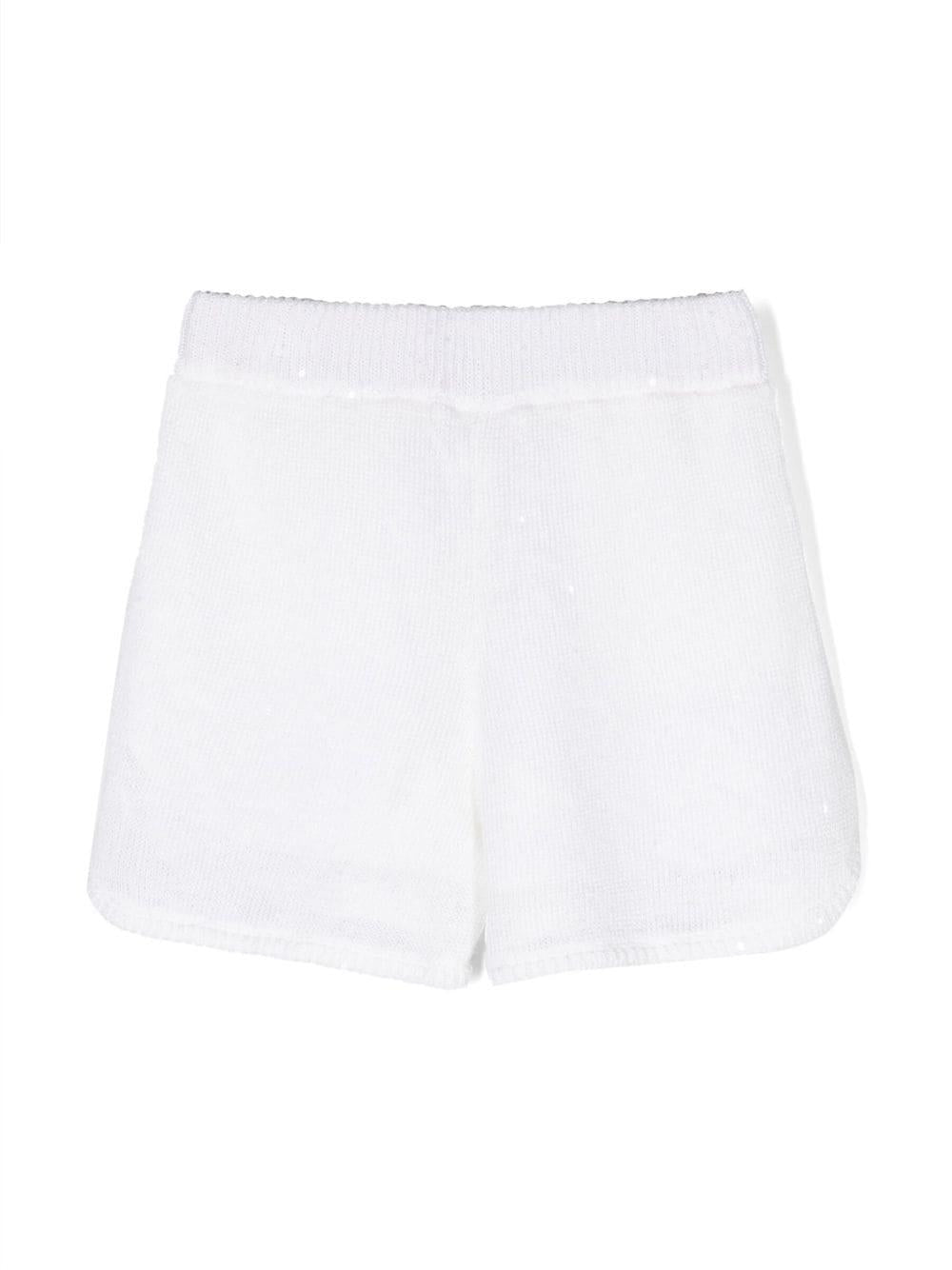 Shorts bianchi bambina