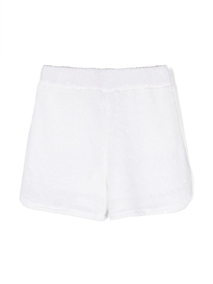 Shorts bianchi bambina
