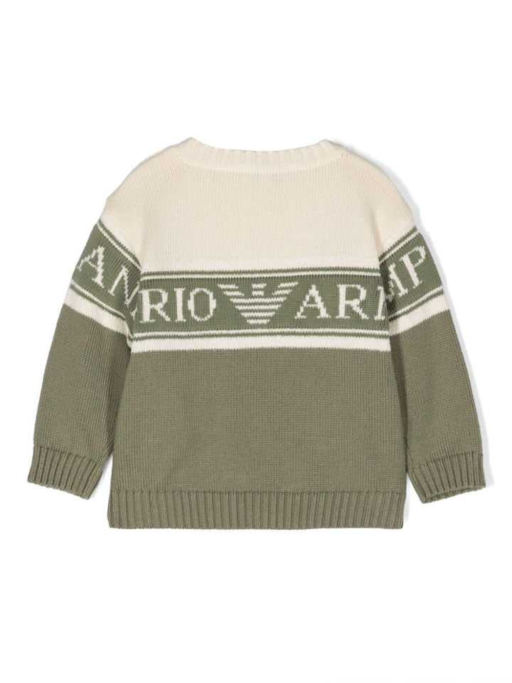Pullover verde neonato