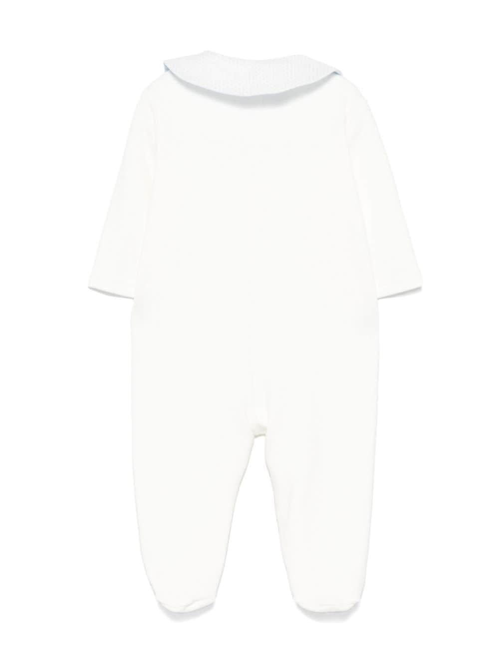 tutina bianco/celeste neonato