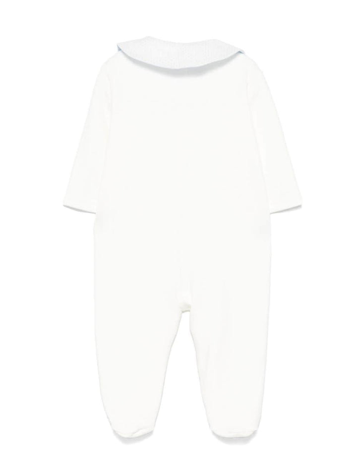 tutina bianco/celeste neonato