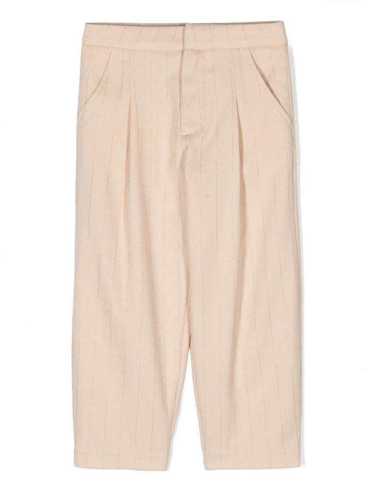 Pantaloni color sabbia bambina