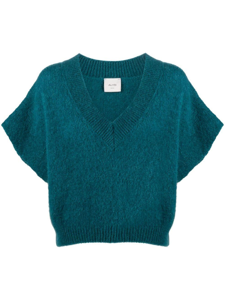 Gilet verde foglia di tè donna