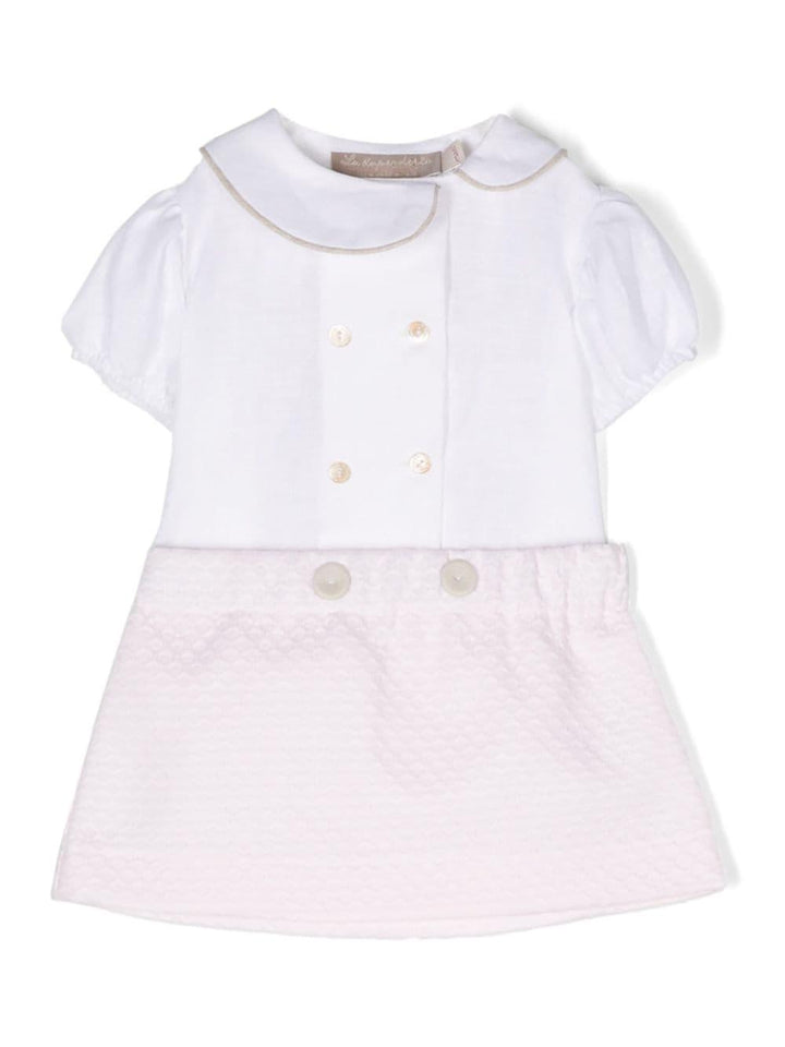 Set bianco/rosa neonata