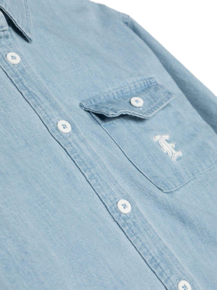 Camicia denim bambina