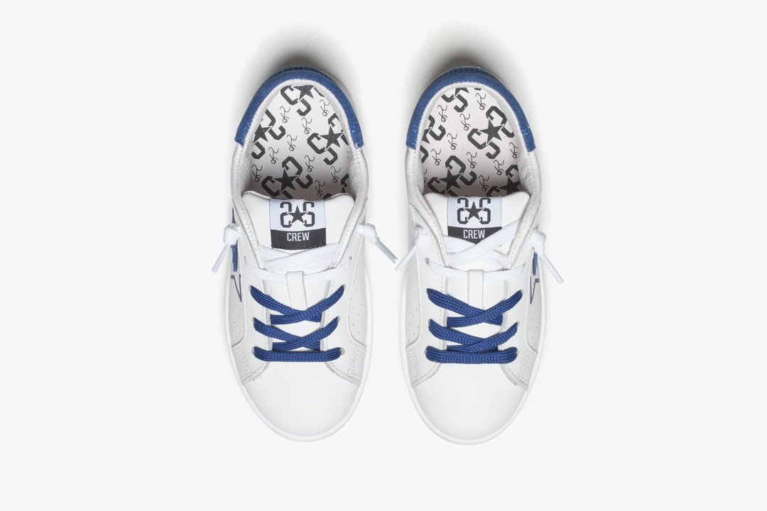 sneakers bianco/azzurro bambino