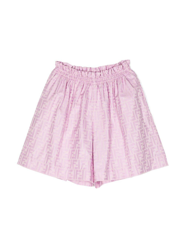 Shorts rosa bambina