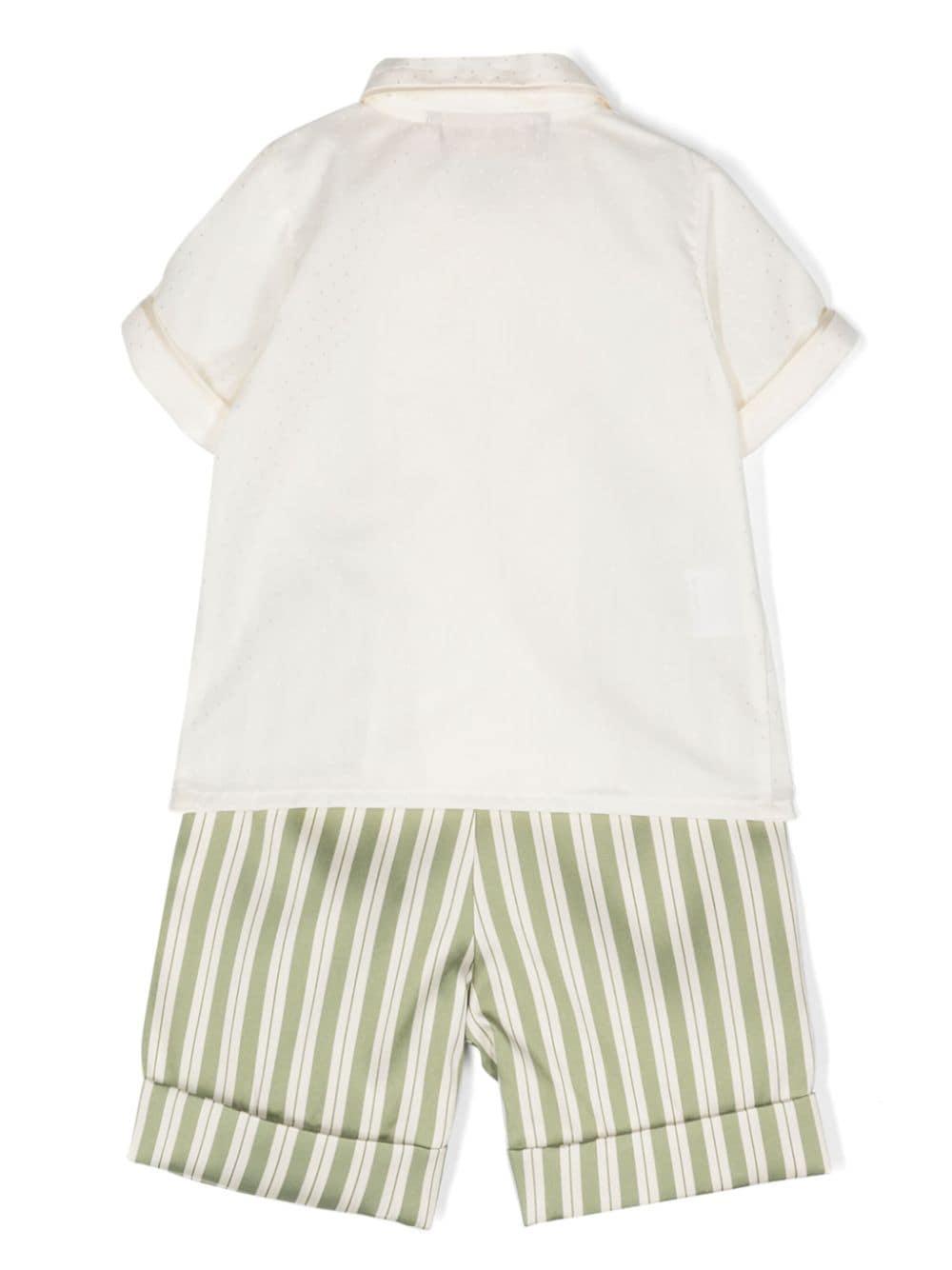Set ecru/verde neonato