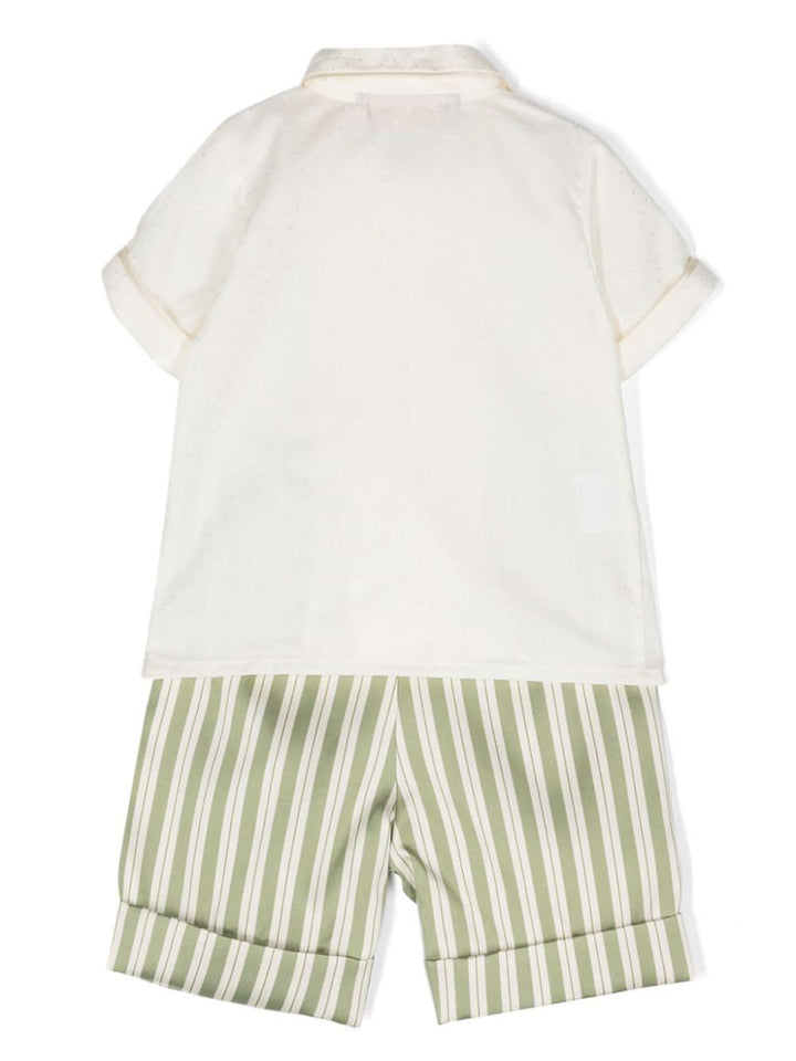 Set ecru/verde neonato