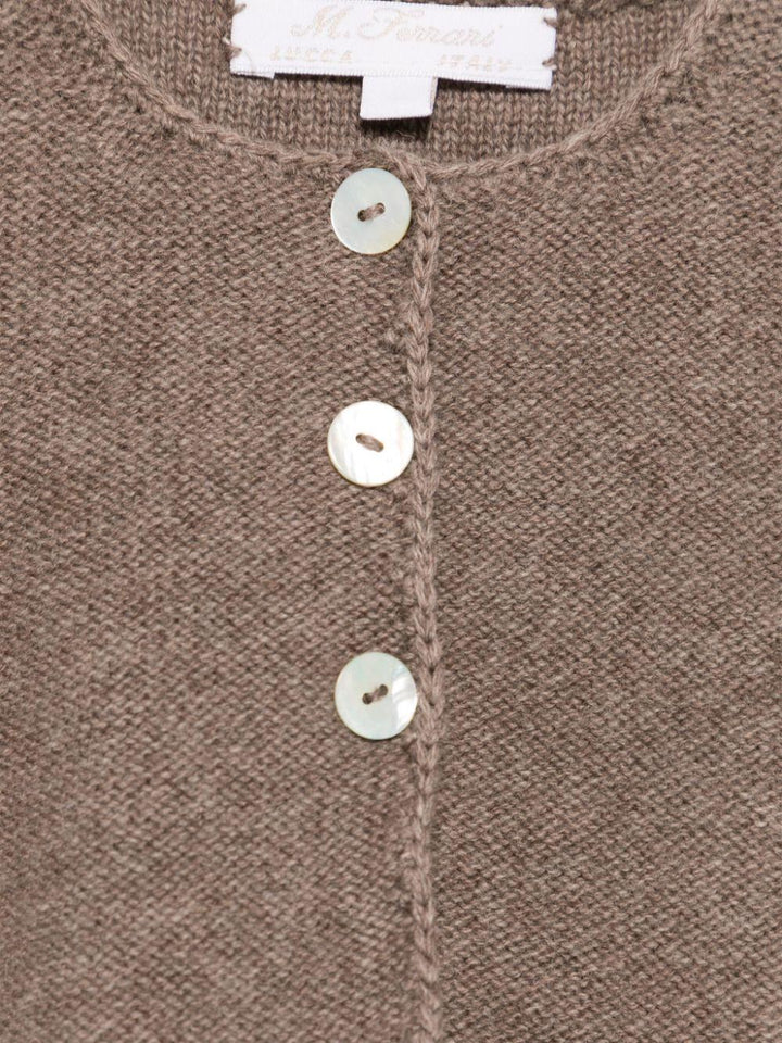 Cardigan beige neonata
