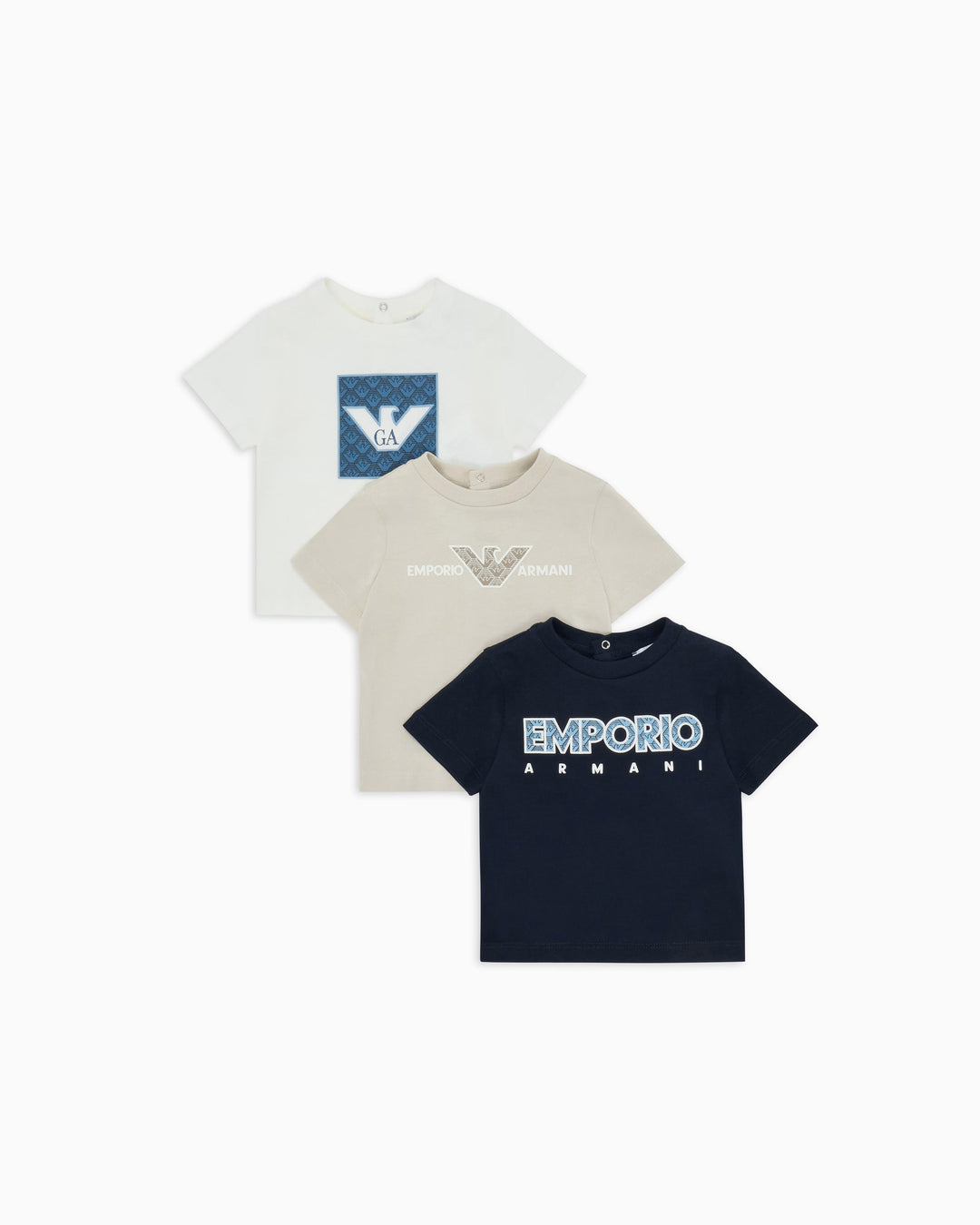 set t-shirt neonato EB000380AF13913 M0014 EMPORIO ARMANI KIDS 