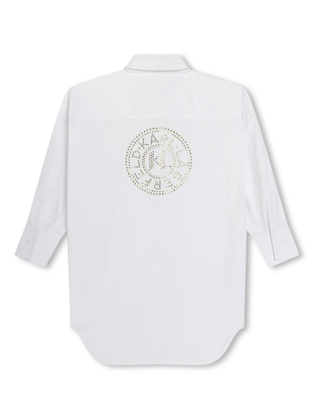 abito bianco bambina Z30080 10P Karl lagerfeld kids 