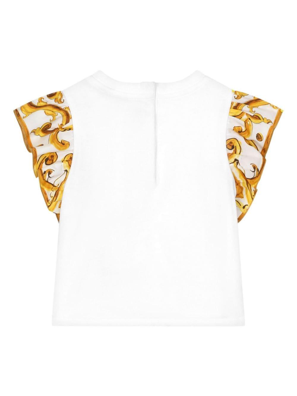 T-shirt bianco neonata
