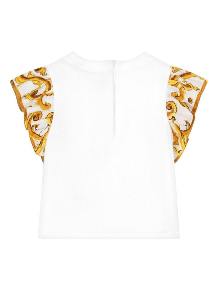 T-shirt bianco neonata