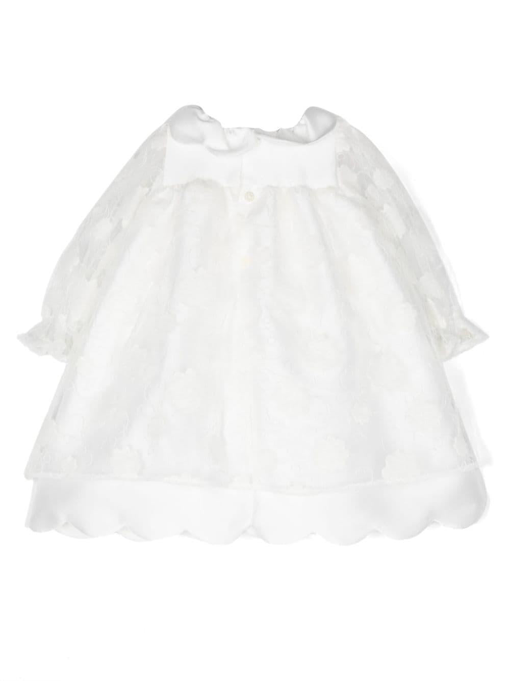 Abito bianco neonata CCAB68X55 01 la stupenderia 