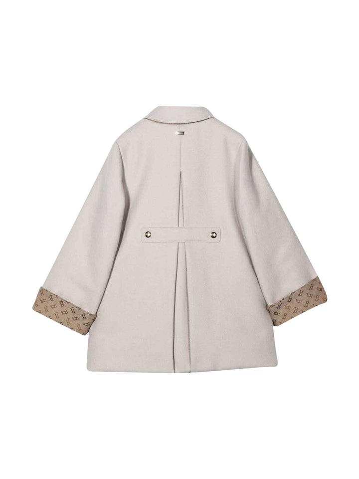 Cappotto beige bambina