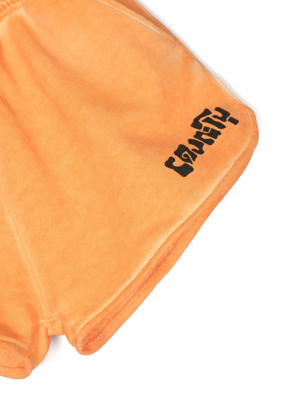 Shorts arancioni bambina