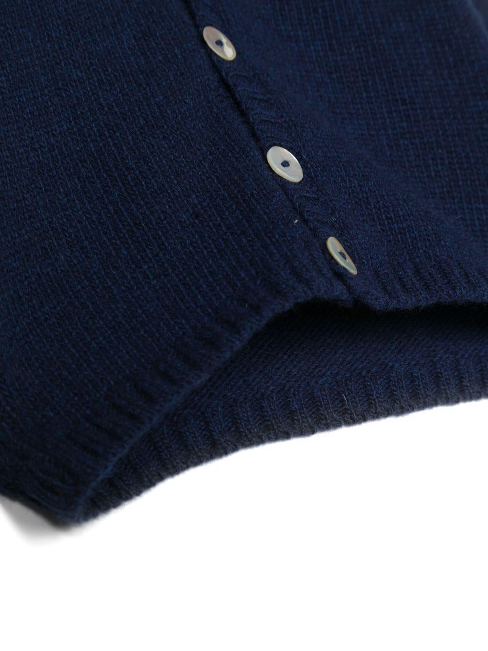 Cardigan blu neonato