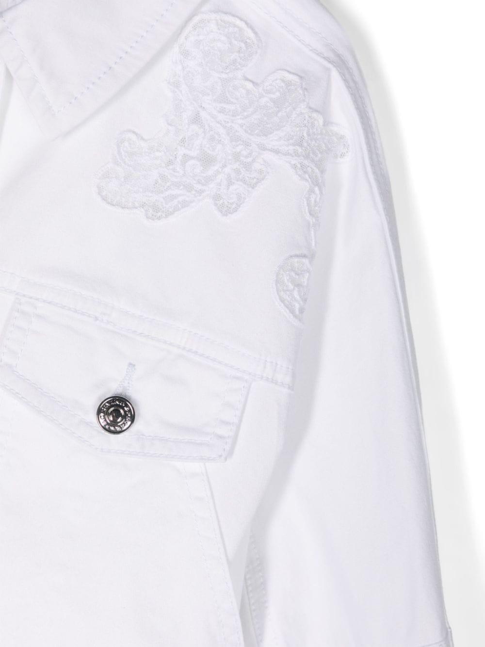 Giacca-camicia bianca bambina