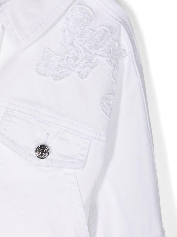 Giacca-camicia bianca bambina