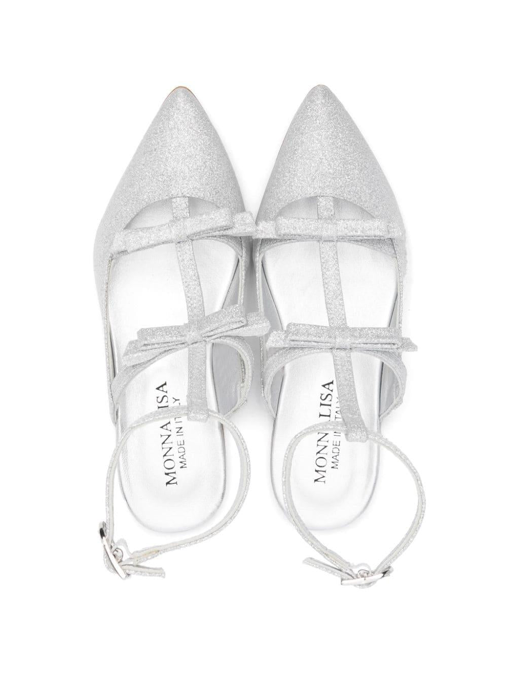Ballerine argento bambina