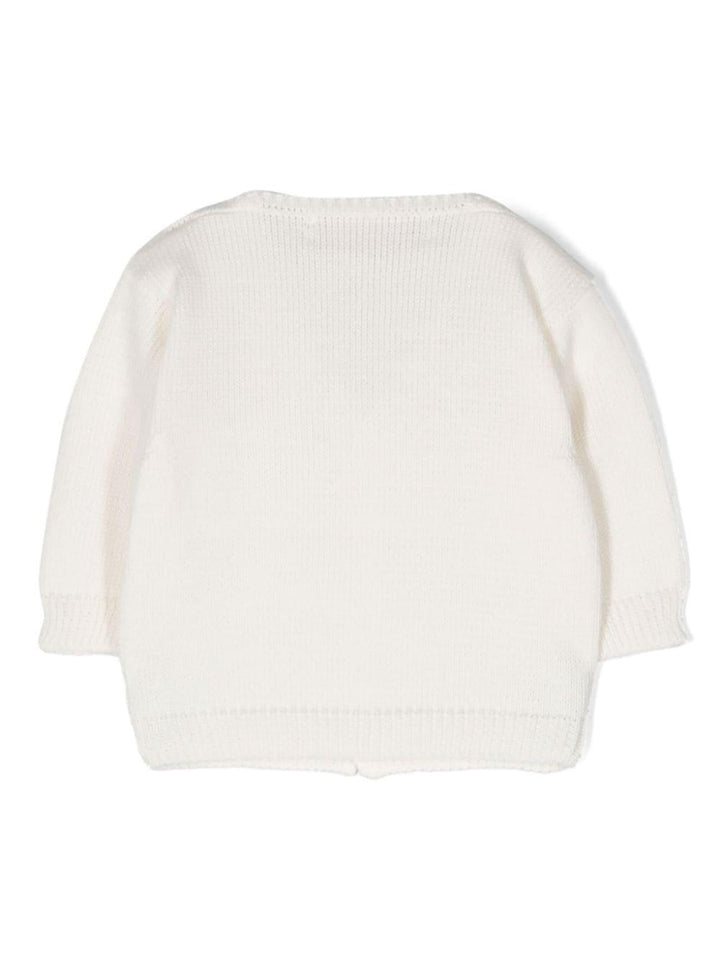 Cardigan bianco neonata