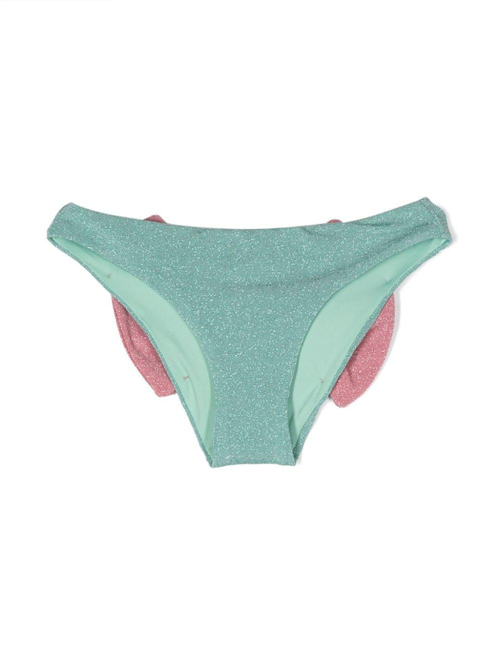 Slip bikini verde bambina